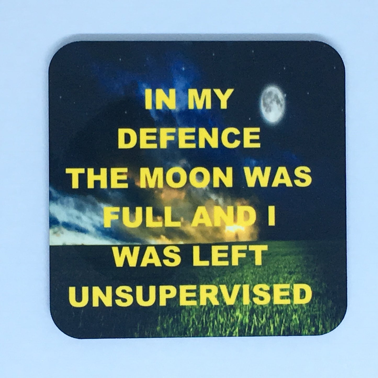 In my defence the moon was full and I was left unsupervised