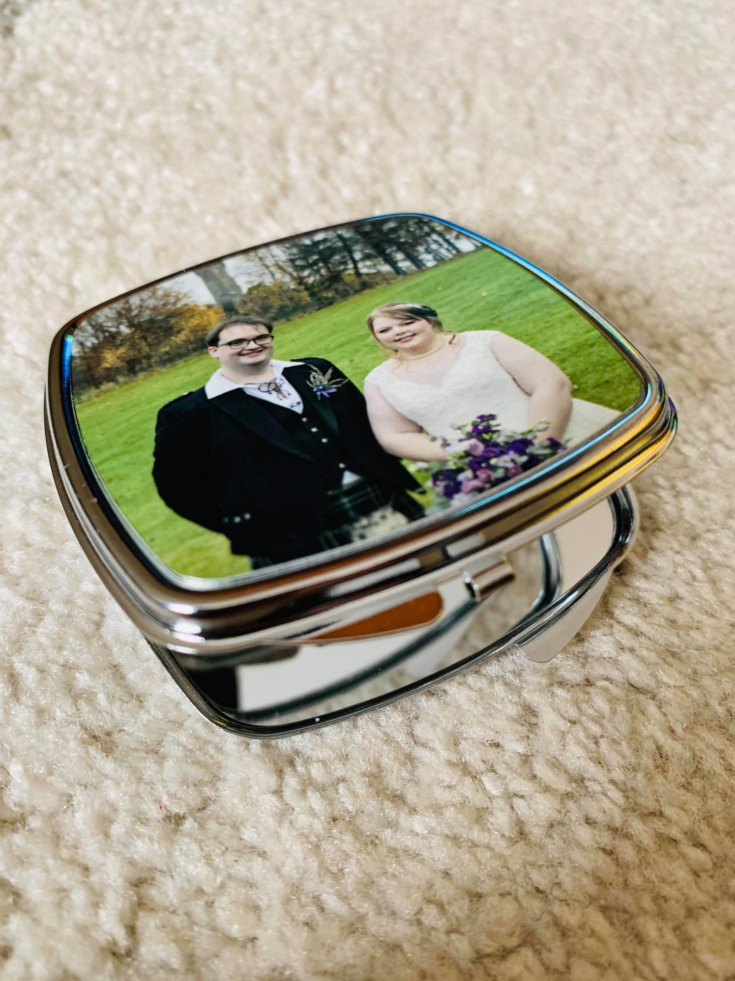 Photo Printed Compact Mirror (Square)