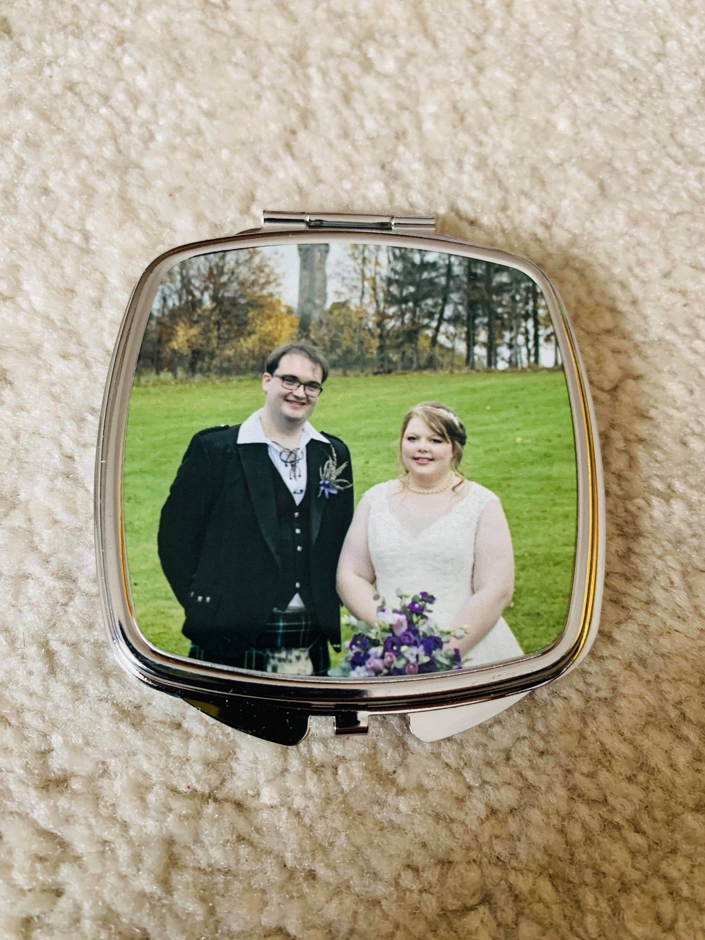 Photo Printed Compact Mirror (Square)