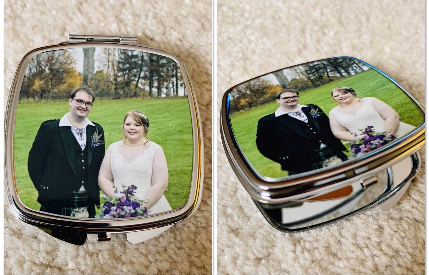 Photo Printed Compact Mirror (Square)