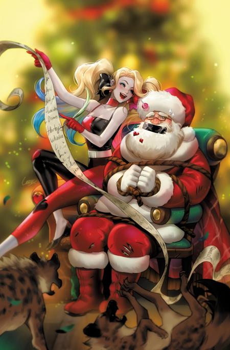 Batman Santa Claus Silent Knight #2 (Of 4) B Lesley Leirix Li Harley Quinn