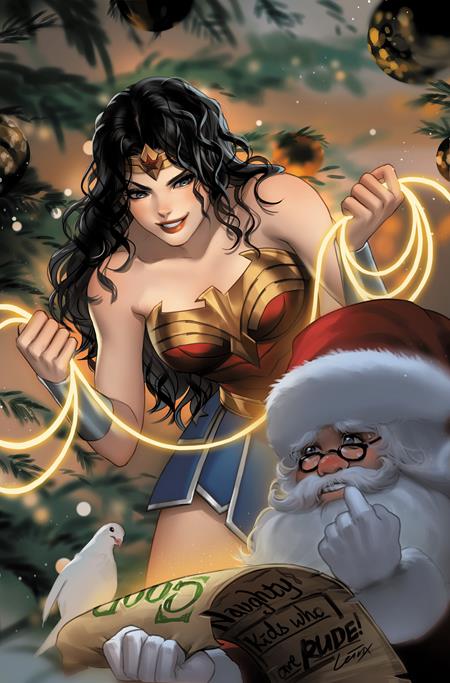 Batman Santa Claus Silent Knight #4 (Of 4) B Lesley Leirix Li Wonder Woman