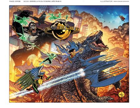 Justice League Vs Godzilla Vs Kong #1 (Of 6) A Drew Johnson Brian Buccellato