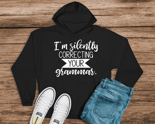 I’m silently correcting your grammar