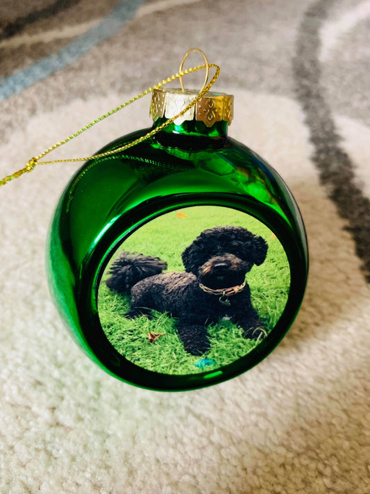 Photo printed Christmas bauble