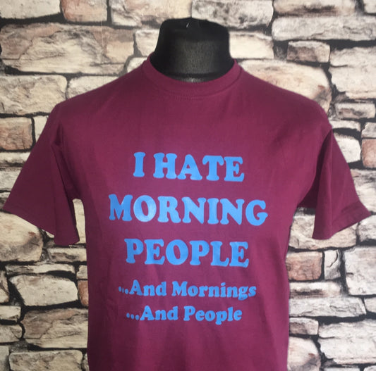 I hate morning people and mornings and people