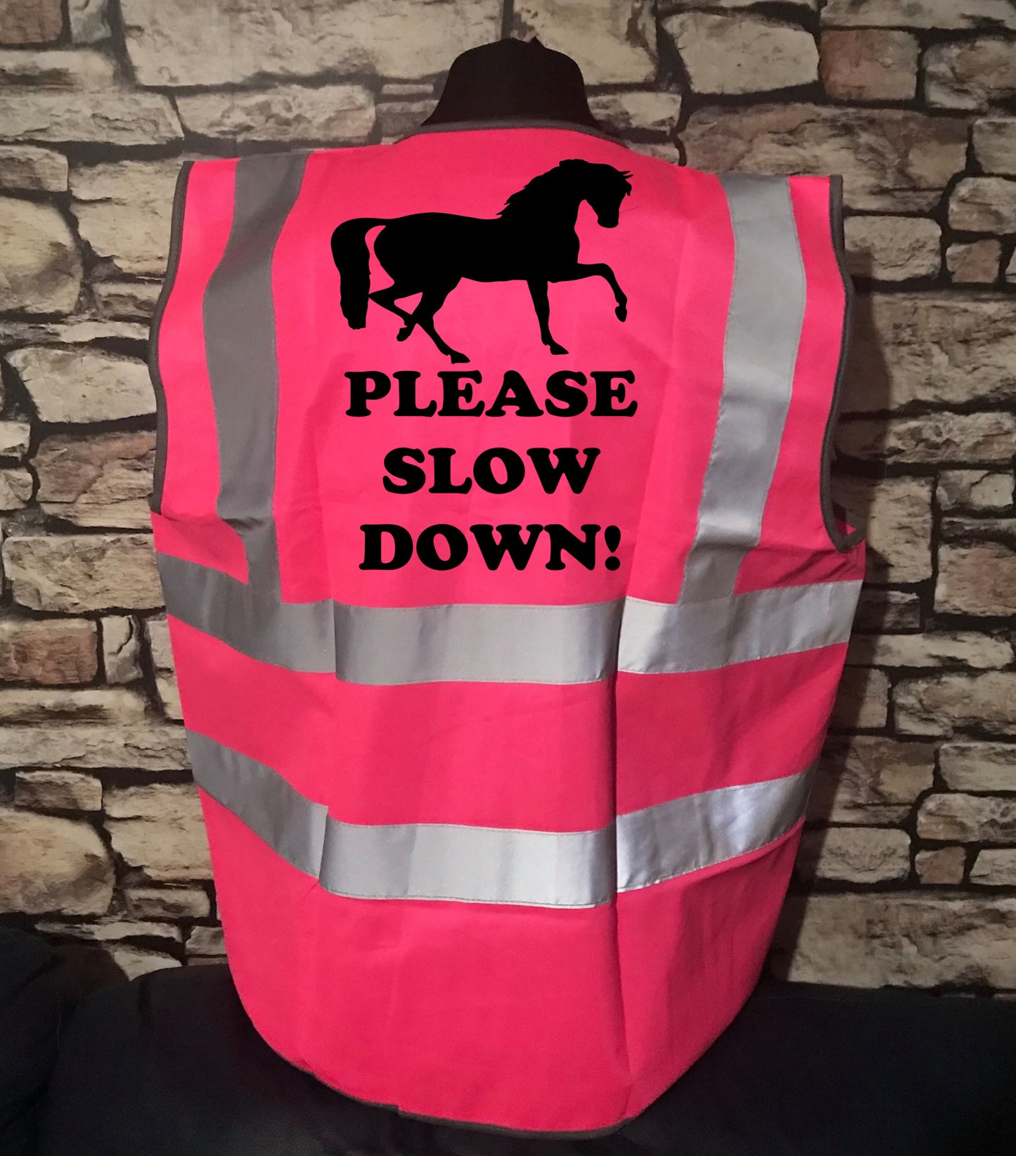 Please slow down - horse riding vest