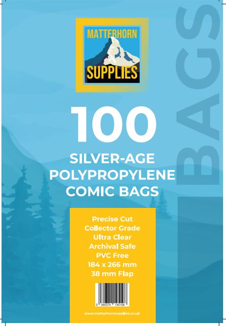 Silver Age comic book bags - 100