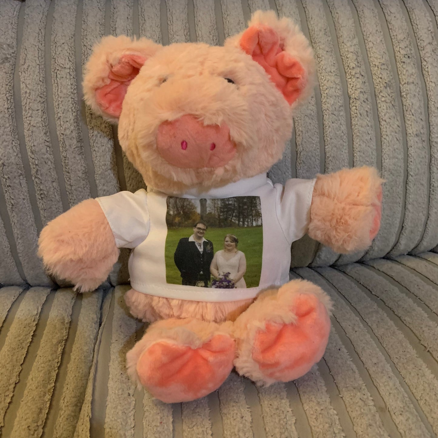 Photo printed soft toy