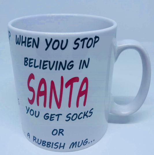 You get socks or a rubbish mug