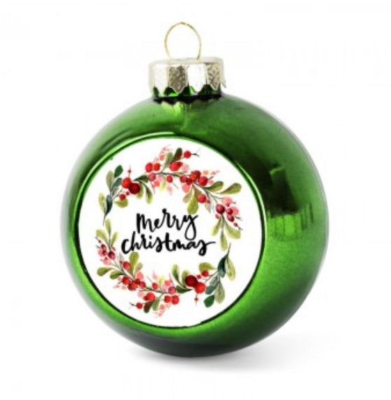 Photo printed Christmas bauble