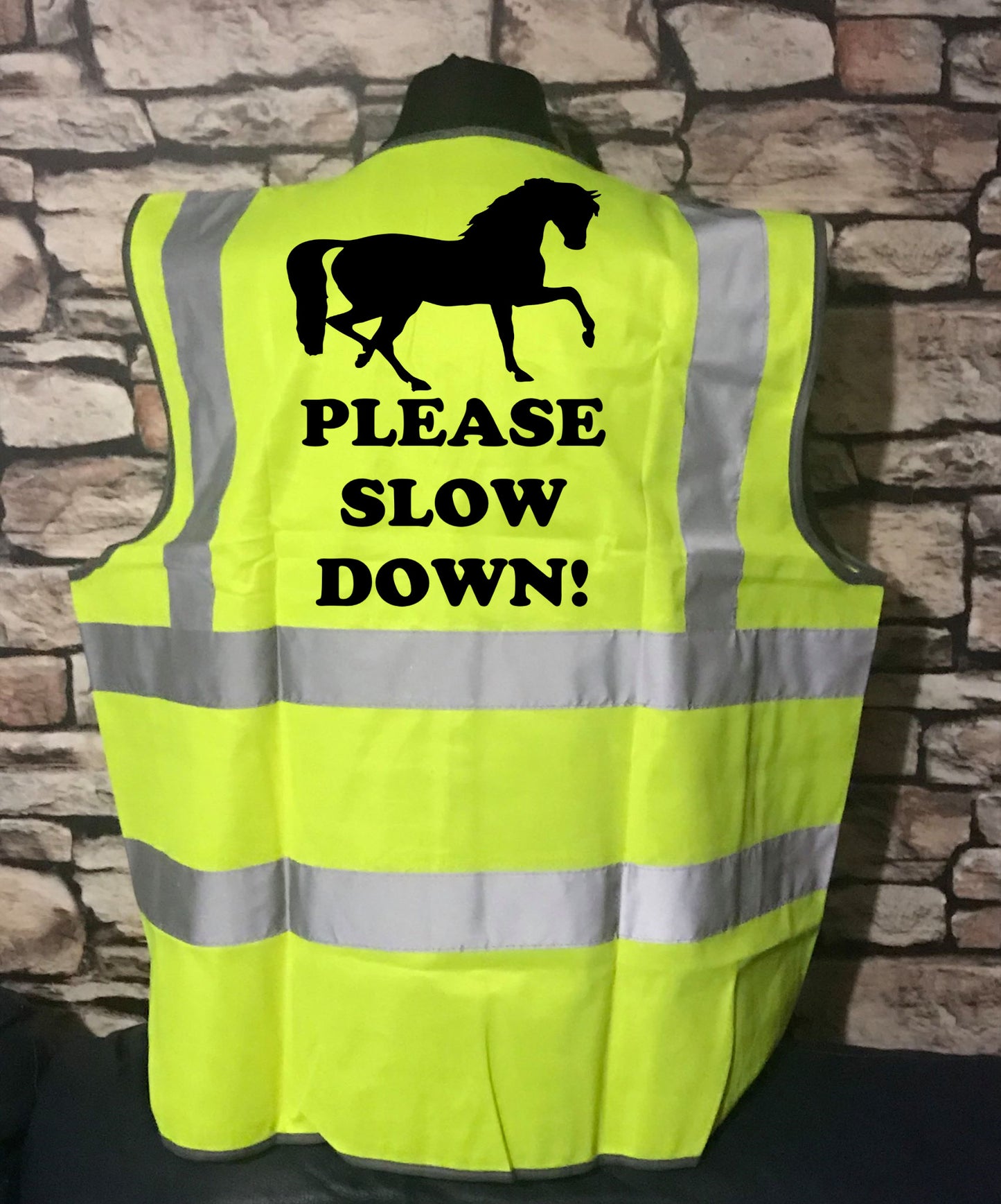 Please slow down - horse riding vest