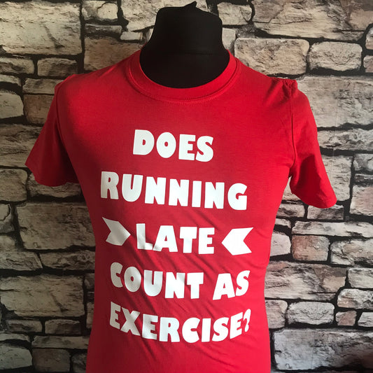 Does running late count as exercise