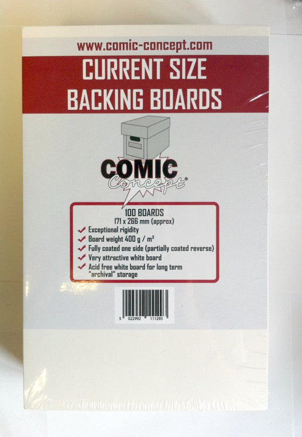 Current comic book backing boards - 100