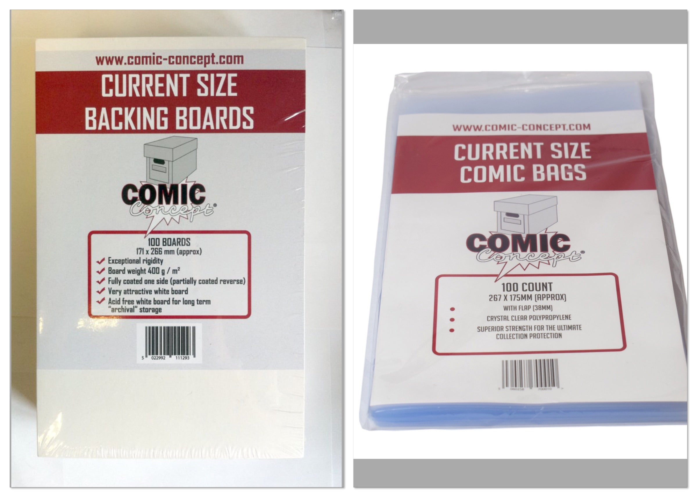 200 Sets Current Size Comic Book Bags And Boards, Reusable Clear Comic Book Sleeves With Double